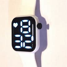 NJC 2024 Factory Sales Electronic Watch Led Digital Watch Fashion Heart Square Sports Children Student Watch