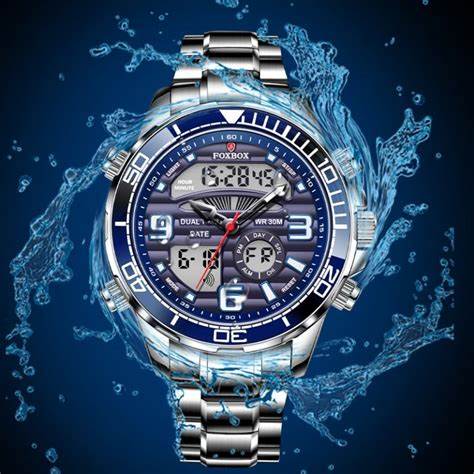 Lige Watch Fb0007 Foxbox 0007 Luxury Chronograph Mens Sports Watches Men Waterproof Digital Watches For Men Relogio Masculino